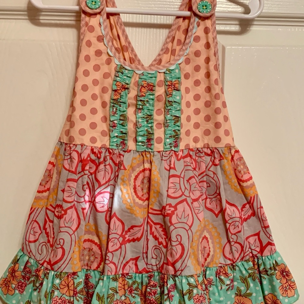 Matilda Jane Polka Dot and Floral Kids Top Size 4